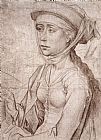 Rogier Paintings - St Mary Magdalene by Rogier van der Weyden